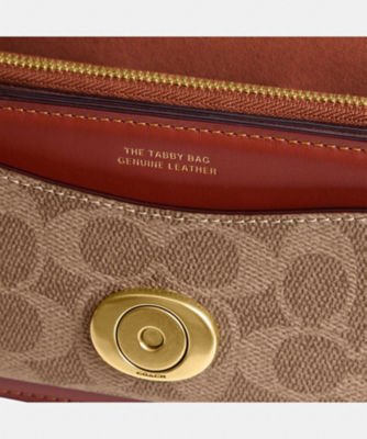 タビー ショルダー バッグ 20・シグネチャー キャンバス | COACH